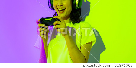 eSports Game Person Female Japanese Controller Event Live Festival Lighting eSports Game Person Female Japanese Controller Event Live Festival Lighting 61875703