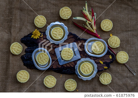 A dish of Delicious Thai Traditional Dessert 61875976