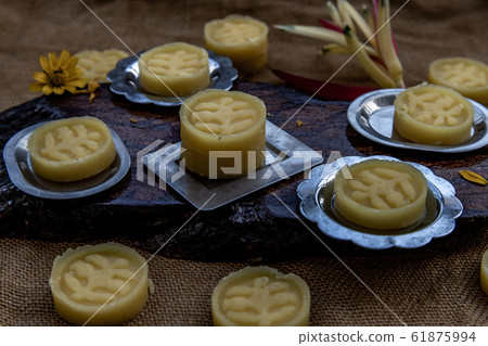 A dish of Delicious Thai Traditional Dessert 61875994