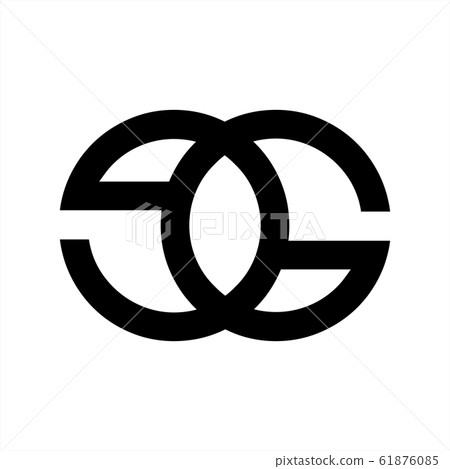 GE, EG, GOE, EOG initials geometric company logo 61876085