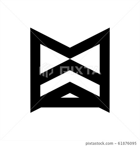 MA, XMA initials geometric line art company logo MA, XMA initials geometric line art company logo 61876095