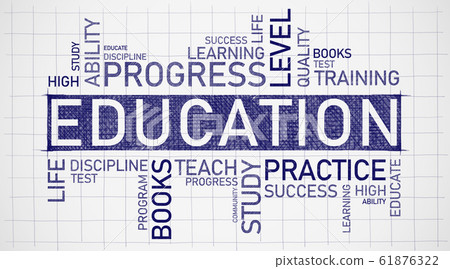 Education Wordcloud Concept Background With Words On Graph Paper Education Wordcloud Concept Background With Words On Graph Paper 61876322
