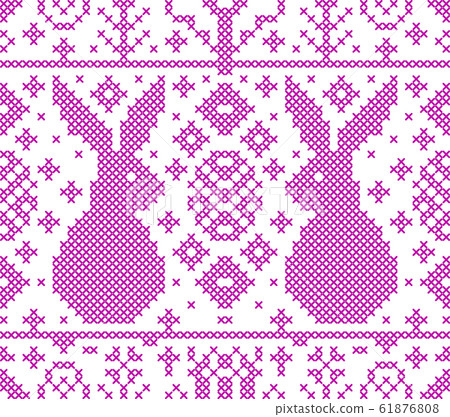 Cross stitch embroidery pattern Cross stitch embroidery pattern 61876808