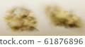 Dust clouds set. Dirty brown heavy thick smog 61876896