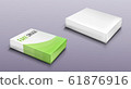 Fake drugs package set, mockup carton blank box 61876916
