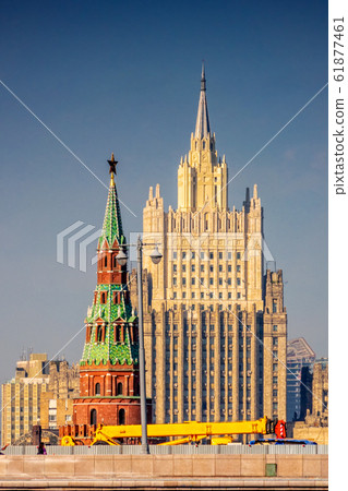 Kremlin Water Tower and Foreign Ministry Building Kremlin Water Tower and Foreign Ministry Building 61877461
