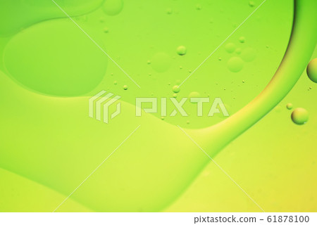 Green and yellow abstract background picture made with oil, water and soap Green and yellow abstract background picture made with oil, water and soap 61878100