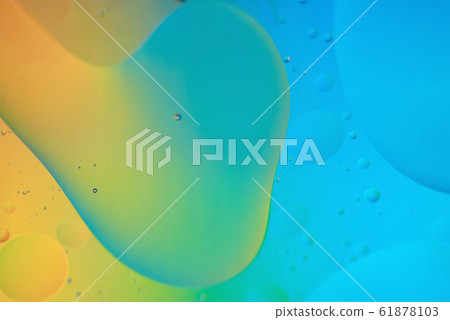 Rainbow abstract defocused background picture made with oil, water and soap Rainbow abstract defocused background picture made with oil, water and soap 61878103