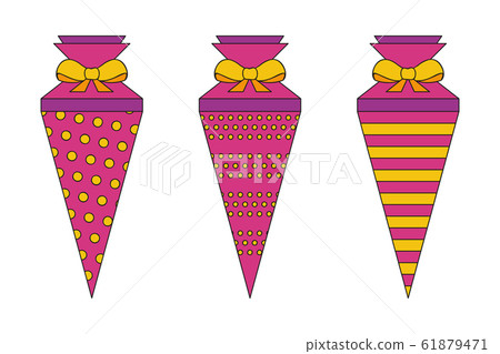 pattern school cone set pink and orange pattern school cone set pink and orange 61879471