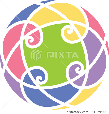 Abstract Circle Logo Design, Colorful round logo 61879485