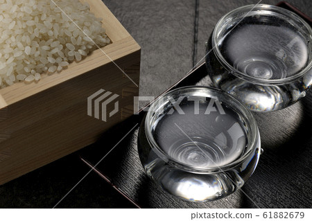 Rice and sake Rice and sake 61882679