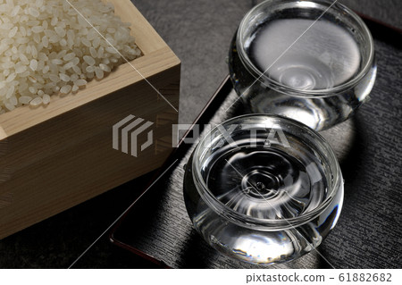Rice and sake Rice and sake 61882682