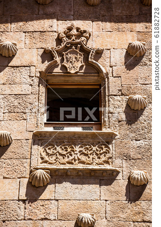 The historical House of the Shells built in 1517 in Salamanca, Spain The historical House of the Shells built in 1517 in Salamanca, Spain 61882728