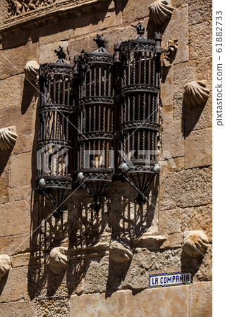The historical House of the Shells built in 1517 in Salamanca, Spain The historical House of the Shells built in 1517 in Salamanca, Spain 61882733