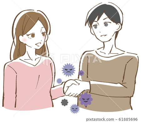 Contact infection illustration 61885696