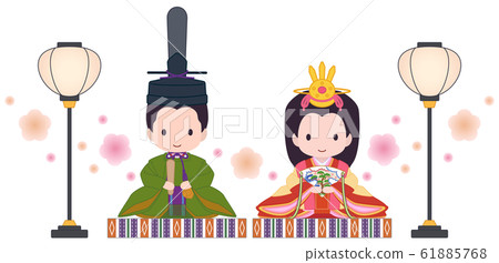 可愛的希娜娃娃bonbori花綠色 61885768