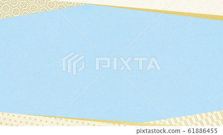 Background-Japanese-Japanese-Japanese pattern-Japanese paper-light blue 61886455