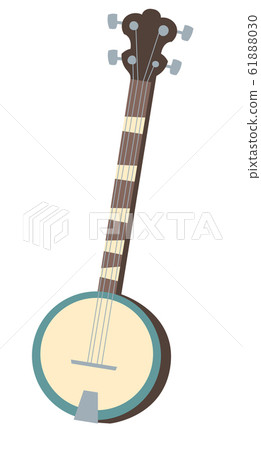 Vector banjo, american musical instrument 61888030