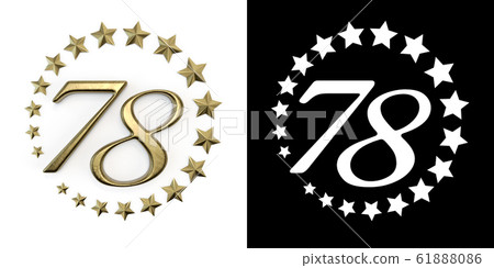 Number seventy-eight years celebration Number seventy-eight years celebration 61888086