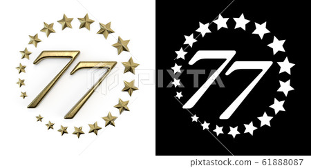 Number seventy-seven years celebration Number seventy-seven years celebration 61888087