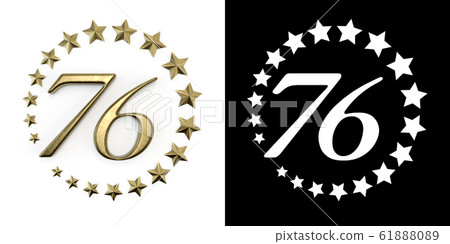 Number seventy-six years celebration Number seventy-six years celebration 61888089