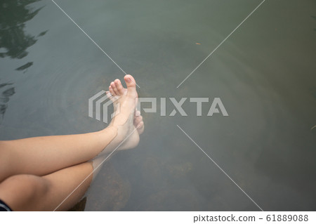 Feet in the Hot springs from Thailand. 61889088