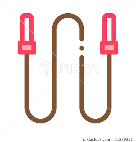Jump Rope Icon Vector Outline Illustration 61889338