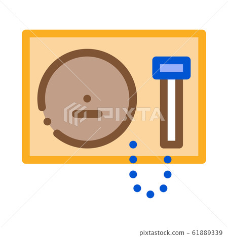 Gong Icon Vector Outline Illustration 61889339