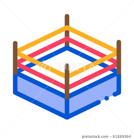 Boxing Ring Top View Icon Vector Outline Illustration Boxing Ring Top View Icon Vector Outline Illustration 61889364