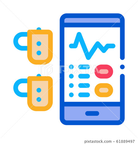 Monitoring Device Hearing Icon Vector Outline Illustration 61889497