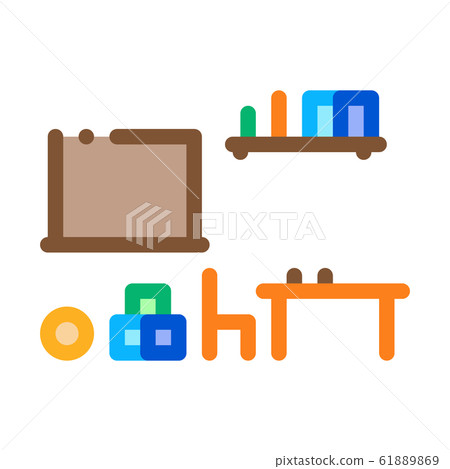 Children Room Icon Vector Outline Illustration Children Room Icon Vector Outline Illustration 61889869