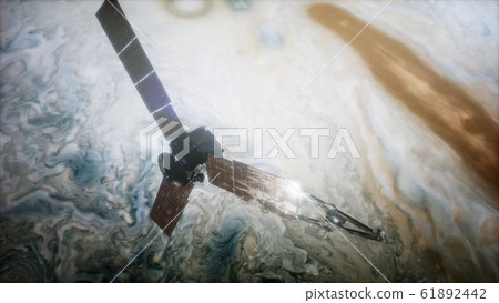Juno sattelite orbiting Jupiter Juno sattelite orbiting Jupiter 61892442