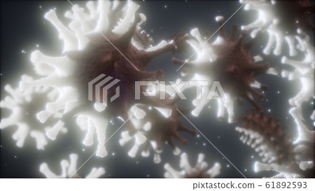 Bacteria virus or germs microorganism cells under Bacteria virus or germs microorganism cells under 61892593