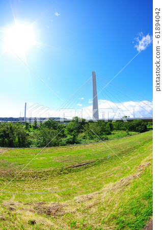 Scenery overlooking Fuchu Yotsuya Bridge 61894042
