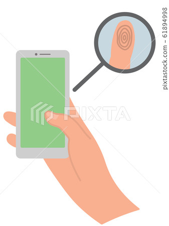 Fingerprint authentication - Stock Illustration [61894998] - PIXTA