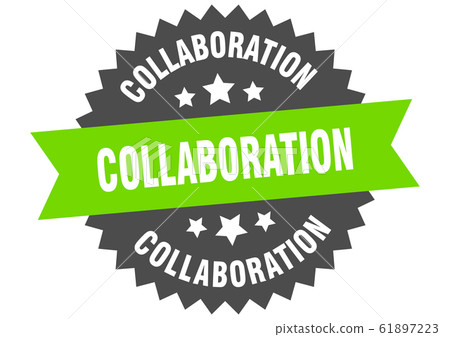 collaboration sign. collaboration circular band collaboration sign. collaboration circular band 61897223