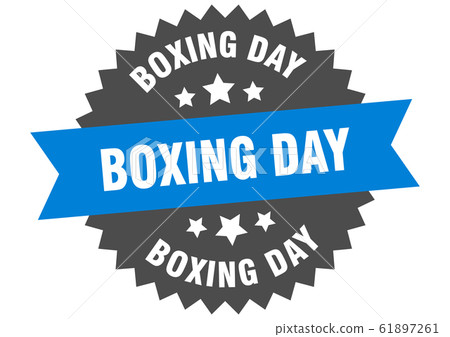 boxing day sign. boxing day circular band label. 61897261