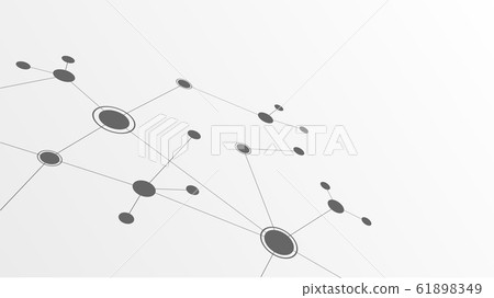 Abstract geometric connect lines and...-插圖素材 [61898349] - PIXTA圖庫