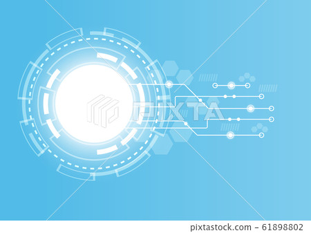 Abstract Digital Technology Cycle background.Business growth transformation Successful financial. 61898802