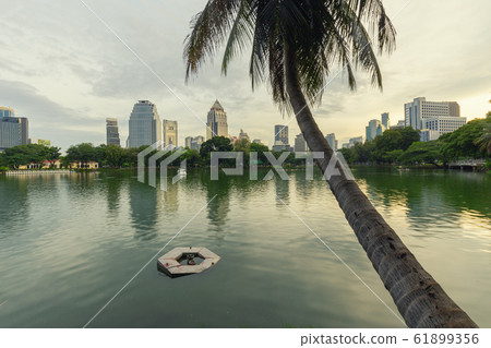 Lake in the city Lake in the city 61899356