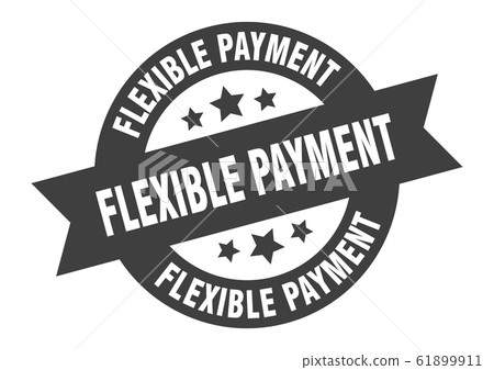 flexible payment sign. flexible payment round - Stock Illustration ...