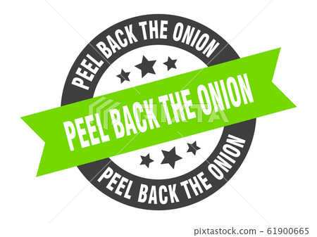 Peel Back The Onion Sign Peel Back The Onion Stock Illustration