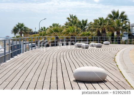 Larnaca embankment, Cyprus in spring. View of 61902685