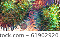 Close up virus on microscope view , 3D rendering. 61902920