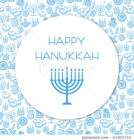 Hanukkah blue background Hanukkah blue background 61903154