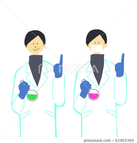 Scientist science face set 61903369