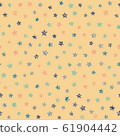 Star texture. Seamless pattern. Scatter. Noise. 61904442