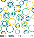 Simple circle texture. Abstract seamless pattern. 61904446