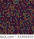 Rhombus pattern. Scatter. Noise backdrop. Seamless 61904450