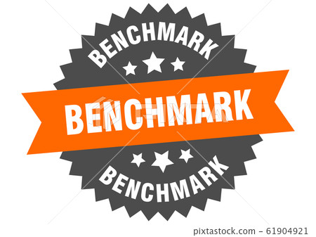 benchmark sign. benchmark circular band label. - Stock Illustration ...